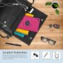 For Samsung Galaxy Tab A11 Tablet Case 360 Rotating PU Leather Cover - Rose Image 6