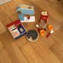 kids play kitchen by Plum with wooden food accessories Image 10