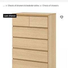 Ikea Malm chest of drawers