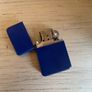 Dark Blue Zippo style lighter with casing Image 5
