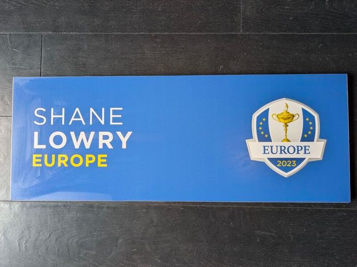 Ryder Cup Memorabilia - Practice Area Sign Shane Lowry