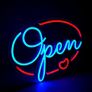 NEW SALE | Neon OPEN Sign, LED Neon Light Sign USB Powered 40x28CM Decorative Bar Open Sign for Home Bar Store Party Decor, Brightness Adjustable Image 2