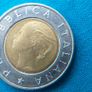 Vintage 1992 Italy 500 lire coin. Quirinale. Production Error. Image 2