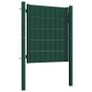 Fence Gate PVC and Steel 100x81 cm Green Image 2