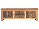 TV Cabinet 120x30x40 cm Solid Acacia Wood and Reclaimed Wood