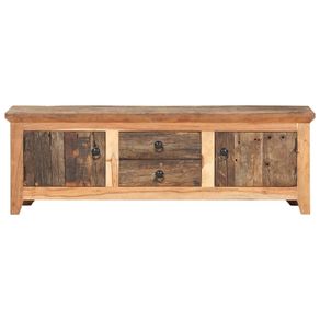 TV Cabinet 120x30x40 cm Solid Acacia Wood and Reclaimed Wood