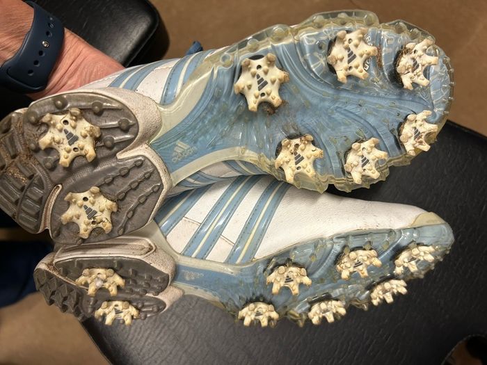 Ladies Adidas golf shoes, size UK 5