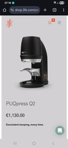 PUQpress Q2 gen5 automatic espresso tamper