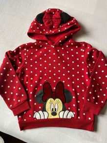 Disney Minnie Mouse Red Polka Dot Hoodie | 7-8 years