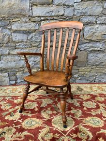Victorian Ash & Elm Windsor Armchair
