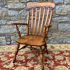 Victorian Ash & Elm Windsor Armchair