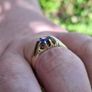 Antique Gold Sapphire Ring Image 7
