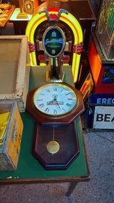 Vintage Smithwicks wooden pendulum pub clock