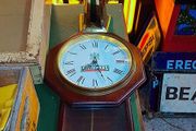 Vintage Smithwicks wooden pendulum pub clock