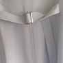 ASOS Light Grey Dress with Triangle Cutout Back. Image 3