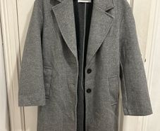 Bershka Grey Mid-Length Coat | Size S | Brand New