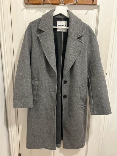 Bershka Grey Mid-Length Coat | Size S | Brand New