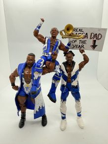 wwe elite series 42,43,44 The New Day Kofi Kingston, Big E & Xavier Woods action figures
