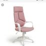 high back rest office chair pink Image 2