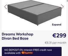King size divan base