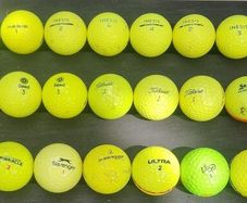 30 preused colored golf balls