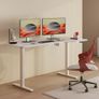 160x75CM Electric Standing Desk Height Adjustable Corner Standing Desk with Hooks and Cupholder Sit Stand Table Adjustable Desk with Memory Smart Pannel for Home Office Image 8