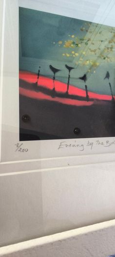 SET OF 2 FRAMED The artwork appears to be a limited edition print 1- Before the Storm II. 2- Evening by the Birch Tree.