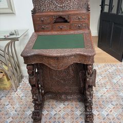 Magnificent Antique Colonial Hardwood Davenport Desk