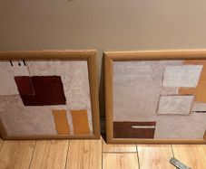 Two Abstract Framed Pictures