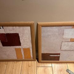 Two Abstract Framed Pictures