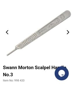 Swann Morton Scalpel Handle No.3. 2 for 10
