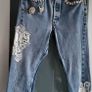 LEVI'S customised with lace and jewels Sz 10 UK Image 3