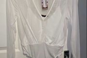 White 2in1 Mesh Bodysuit