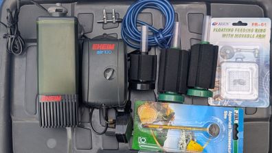 Eheim Pickup 160 Filter & Eheim Air 100 Pump Bundle + Accessories