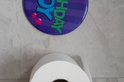 Large birthday boy badge