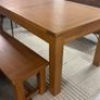 Farmhouse Oak Dining Table Extendable Ex Display Excellent Image 6