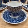 Vintage Mid-Century Stadtlengsfeld CP Porcelain Tea Set Blue Pebble Image 3