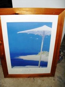 Pine frame John Miller print picture