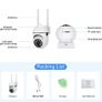 1080P HD WiFi Security Camera - Versatile Indoor-Outdoor Use, Long-Distance Night Vision with 355 dagree Intercom, Dual-Way Audio, AI Motion Detection Image 4