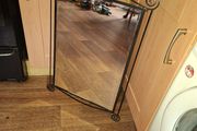 Beautiful Large Iron Beveled Edge Mirror