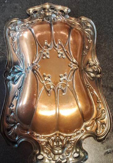 Art Noveau copper tray 25cm