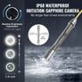 Sewer Camera, 165 ft/50m, Self-Leveling Pipeline Inspection Camera with 9" 1080P HD Screen, 36X Zoom, IP68 Waterproof Plumbing Camera with Lights-12 LED Image 4