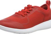 Clarks Scape Soar Red trainers