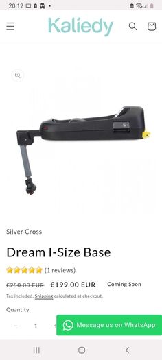 Silver cross dream i size base