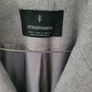 Stradivarius grey wool blend long winter coat,Size S Image 3