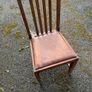 Arts and Crafts Style Solid Wooden Chairs x6 Image 6