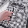 Basler Black White Houndstooth Quilted Zip-Up Lightweight Puffer Jacket 12UK/40EU Image 3
