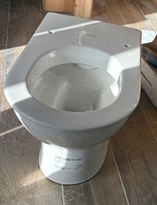 New toilet with seat cover