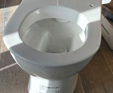 New toilet with seat cover