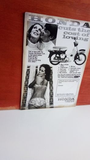 Honda 50 Repro Irish Advertisement Poster